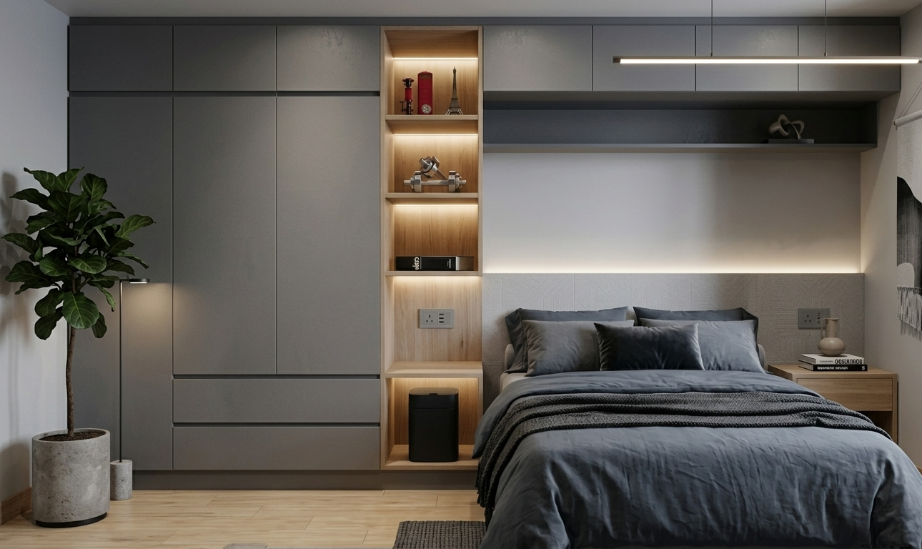 Fitted bedroom wardrobe by Cordahi Wood Works